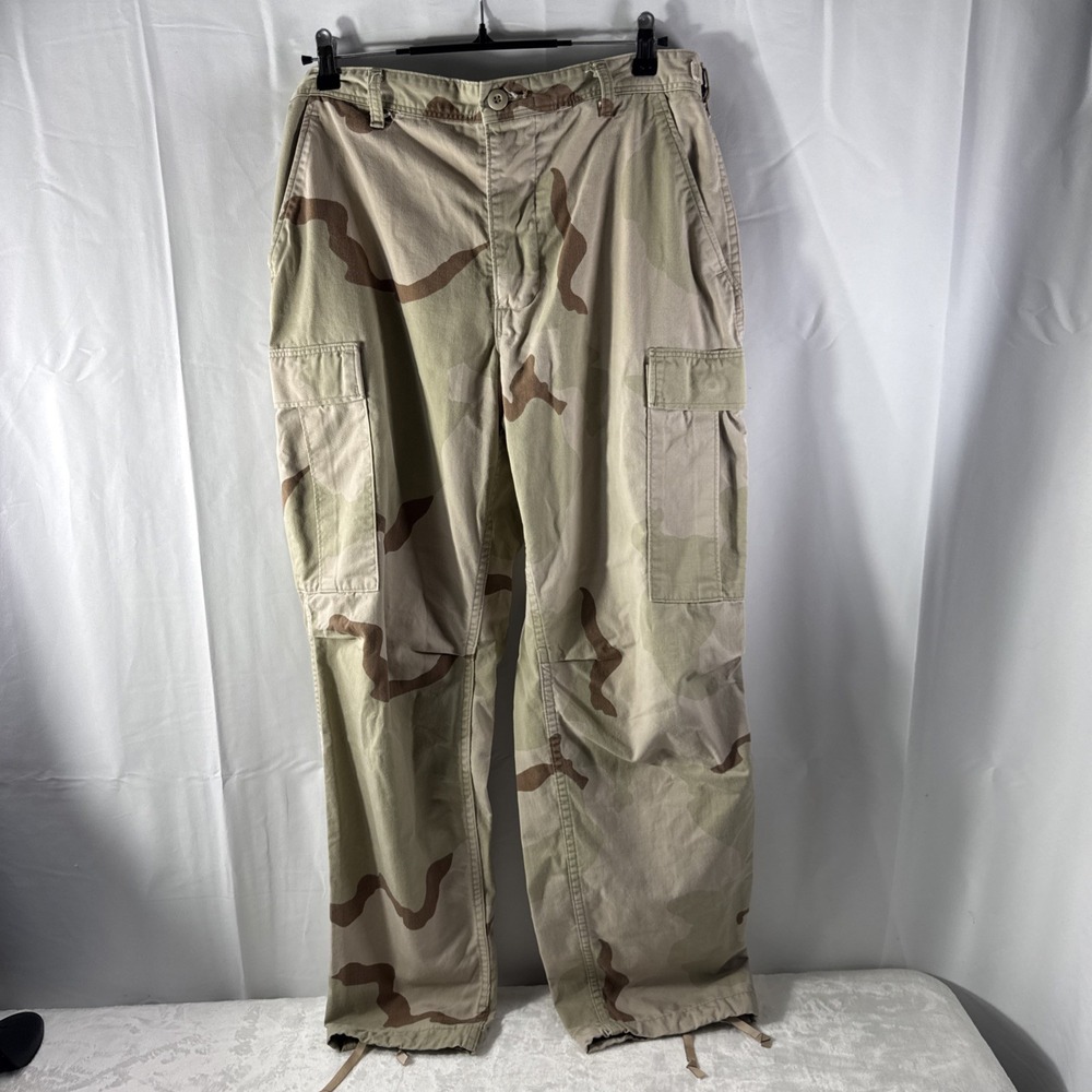 VTG Desert Camo Pants Men's Medium / Reg Brown / Tan Camouflage Cargo Military